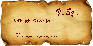 Végh Szonja névjegykártya